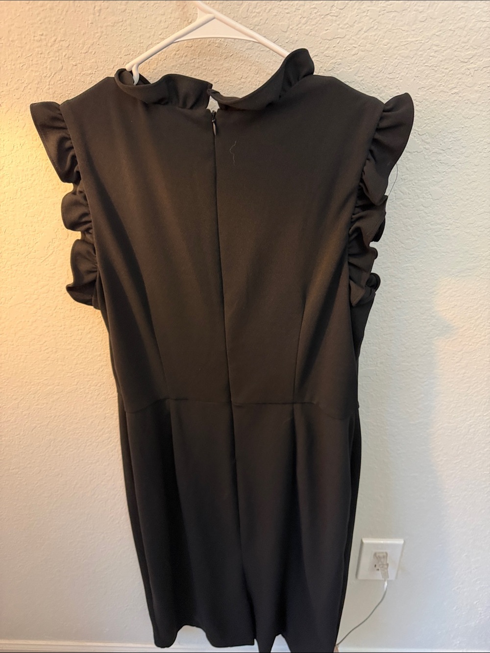 Classic Black Ruffle Sleeve Dress - Picture 3 of 4